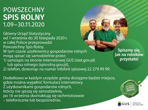 spis rolny 2020