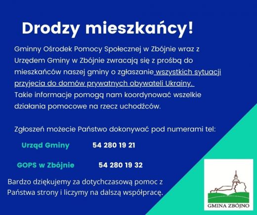 Drodzy mieszkańcy!