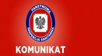 KOMUNKAT - Państwowy Powiatowy Inspektor Sanitarny w Lipnie